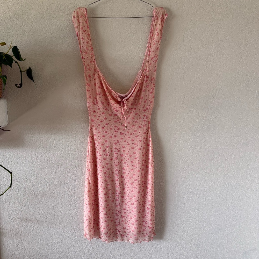 Guess Pink Floral y2k dress